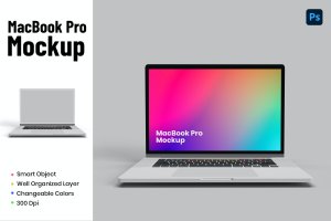 MacBook Pro笔记本电脑正视图样机 MacBook Pro Mockup
