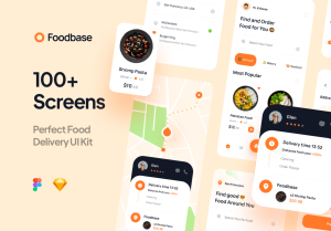 小咖下午茶：食品配送/外卖App用户界面设计UI套件