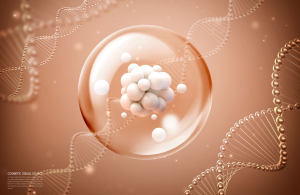 DNA分子化妆品主题视觉海报设计韩国素材