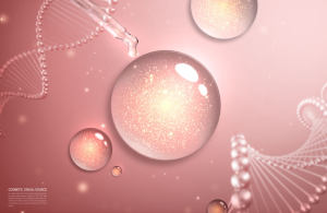 水珠DNA护肤概念视觉海报设计韩国素材