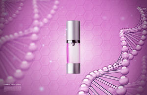 DNA分子护肤品概念视觉海报设计韩国素材