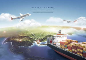 全球国际物流航运海报设计韩国素材[PSD]
