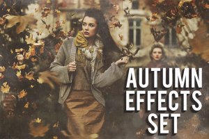 秋季复古照片效果合集 Autumn Effects Set