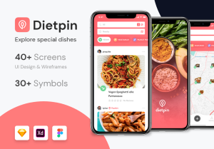 小咖下午茶：美食分享App应用程序UI设计和线框