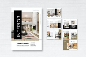 室内设计杂志排版模板 Interior Magazine