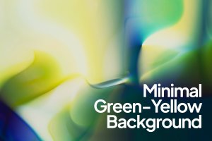 极简绿黄色渐变背景素材 Minimal Green Yellow Background