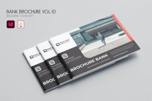 银行业务杂志宣传册设计模板v10 Bank Brochure Vol.10