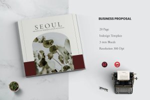 商业计划书杂志画册模板 Seoul Business Proposal