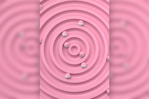 圆珠子粉色圆环背景图片韩国素材[psd]