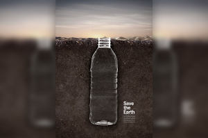 保护地下水资源海报设计韩国素材[psd]