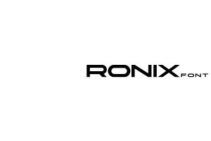 未来高科技风格无衬线字体素材 Ronix Font