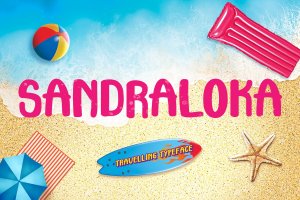 旅行儿童无衬线字体素材 Sandraloka – Travelling Kids Font