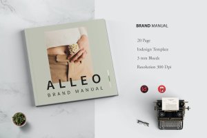 品牌手册杂志排版设计模板 Alleo Brand Manual