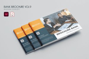 银行业务杂志宣传册设计模板v9 Bank Brochure Vol.9