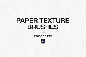 10个iPad专用纸纹Procreate笔刷素材 10 Paper Texture Brushes Procreate
