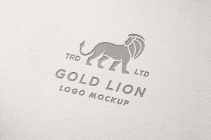 凹印工艺纸徽标Logo展示样机素材 Debossed Paper Logo Mockup