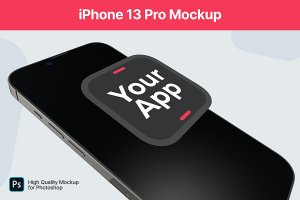 iPhone 13 Pro手机屏幕特写样机 iPhone Mockup