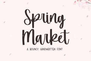 春季营销手写手绘字体 Spring Market – Handwritten Font
