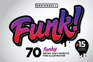 时髦彩色3D图形矢量样式 Funk! 3D Graphic Styles