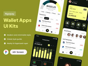 小咖下午茶：金融钱包App应用程序 UI 套件
