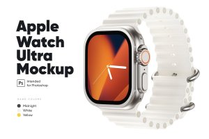 Apple Watch Ultra新款苹果手表样机 Apple Watch Ultra Mockup