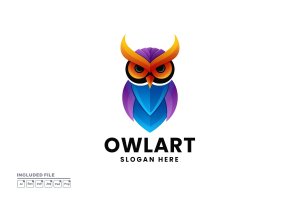 猫头鹰徽标Logo设计模板 Owl Logo