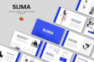 创意机构Powerpoint模板下载 SLIMA – Creative Agency Powerpoint Template