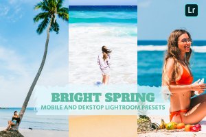 春季海滩照片处理Lightroom明亮预设 Bright Spring Lightroom Presets Dekstop and Mobile