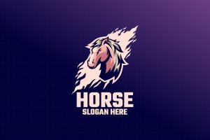 马徽标Logo设计模板 Horse