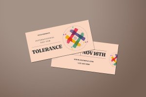 国际宽容日传单设计模板 International Day For Tolerance DL Flyer