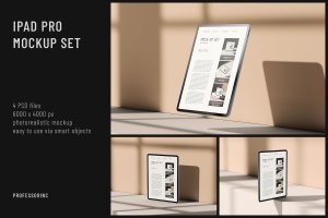 苹果平板电脑iPad Pro样机集 iPad Pro Mockup Set