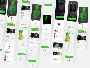 小咖下午茶：Spotify 重新设计音乐播放器App UI套件