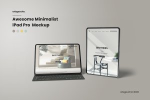 极简主义 iPad Pro平板电脑样机 Awesome Minimalist iPad Pro Mockup