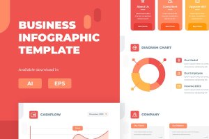 创意业务分析信息图表设计模板 Creative Business Infographic Template