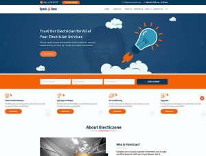 小咖下午茶：响应式电气维修服务网站HTML5模板