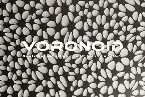 3D鹅卵石抽象背景 Voronoid Abstract Background