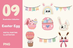 复活节彩蛋矢量插画 Easter Egg Illustration