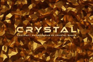 水晶金色抽象背景 Crystal Gold Abstract Background