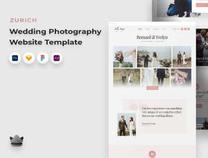 小咖下午茶：婚纱摄影网站UI设计模板