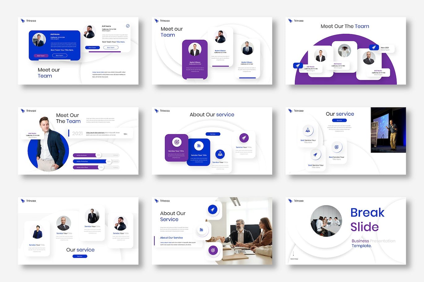 Google Trincao Business Google Slide Template