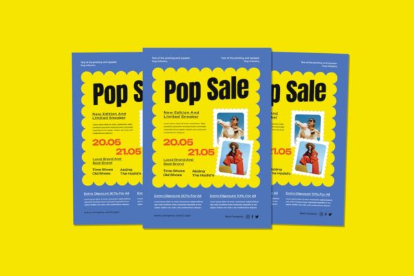 流行销售宣传单模板下载 Pop Sale Flyers