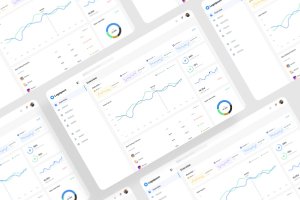 加密货币销售分析仪表盘 UI 套件 Crypto Sale Analytics Dashboard UI Kit