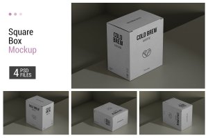 产品包装盒子样机 Box Mockup