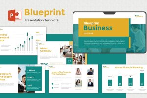 企业商务业务PowerPoint模板 Blueprint – Business Powerpoint Template