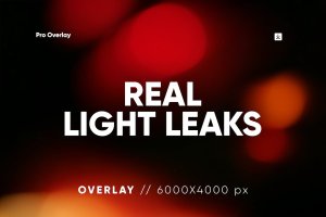 40个真实漏光叠加层背景素材 40 Real Light Leaks Overlay HQ