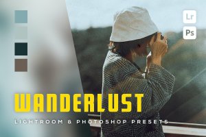 6 个郊游/野营照片后期调色处理 Lightroom 和 Photoshop 预设 6 Wanderlust Lightroom and Photoshop Presets
