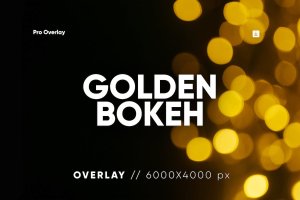 30个金色散景叠加层高清背景 30 Golden Bokeh Overlay HQ