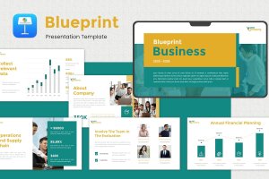 蓝图业务主题演讲Keynote模板 Blueprint – Business Keynote Template