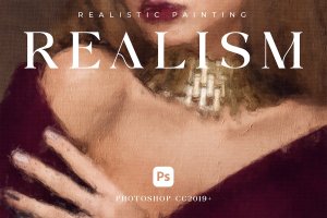 现实主义写实绘画效果 Photoshop 动作 Realism – Realistic Painting Photoshop Action