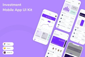 投资移动应用程序 UI 套件 Investment Mobile App UI Kit